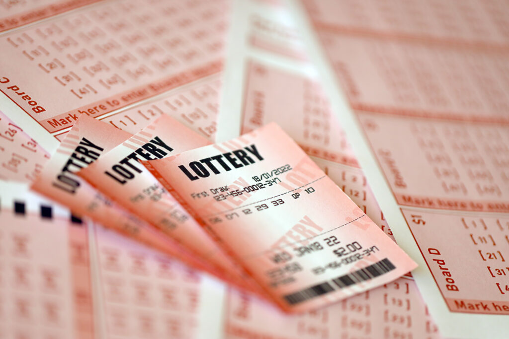 A photo of a lottery ticket.