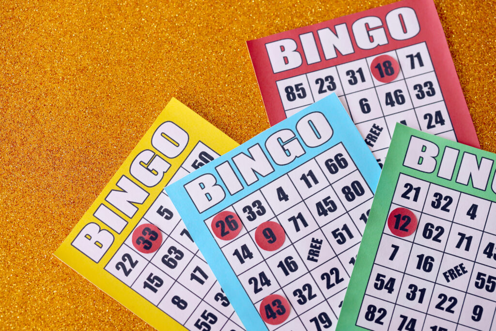 A photo of multiple bingo cards.
